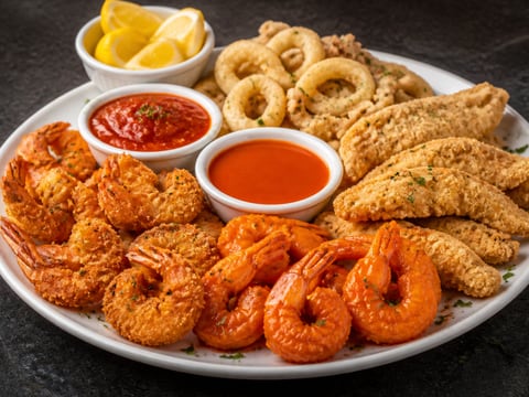 Fried Shrimp W/ Sauce (5)