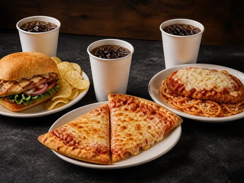 (5) Breaded Shrimp Basket with Chips & Fountain Drink
