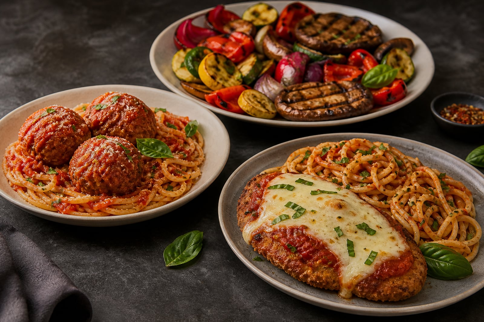 Meatless Chicken Parm Dinner