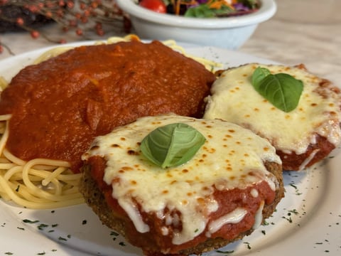 Portabella Mushroom Parmigiana Dinner